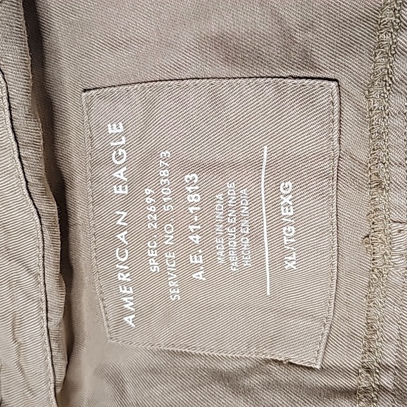 American Eagle Outfitters Tan Hooded Jacket - Picture 7 of 8